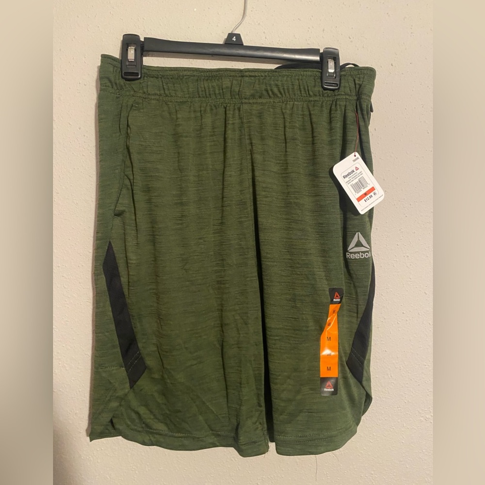 NWT Dark Green Reebok Basketball Shorts